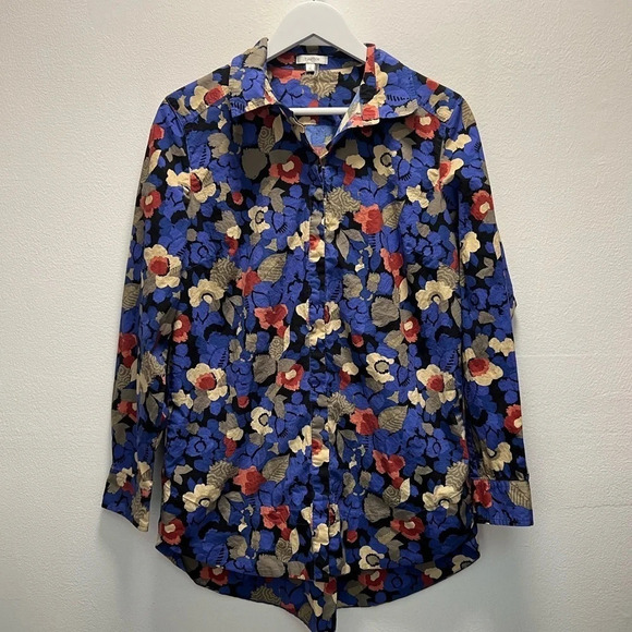 Tyler Boe 100% Cotton Button Up Top - Picture 1 of 7